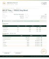 BPC-157 5mg + TB-500 5mg Wolverine Blend · 10mg