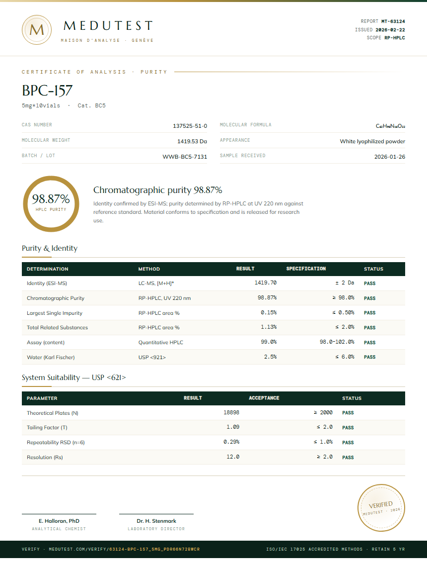 BPC-157 10mg (10 Vials)