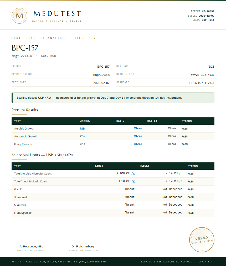 BPC-157 10mg (10 Vials)