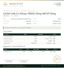 BPC157, TB500, GHK-Cu (Glow Blend) 70mg